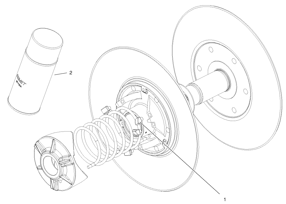 Driven Clutch Assembly No. 99-7104