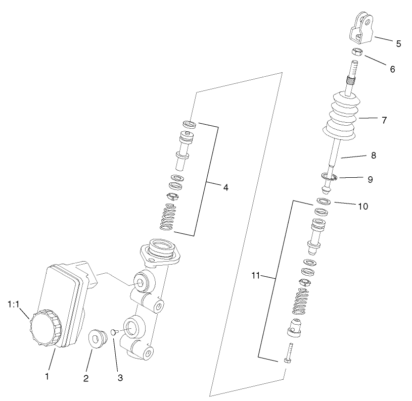 Master Cylinder Assembly No. 104-6782