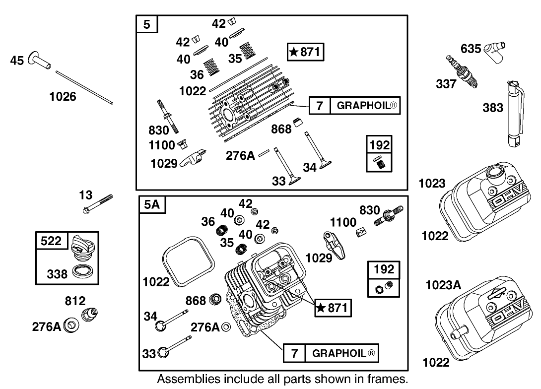 Cylinder Head and Cover Assembly