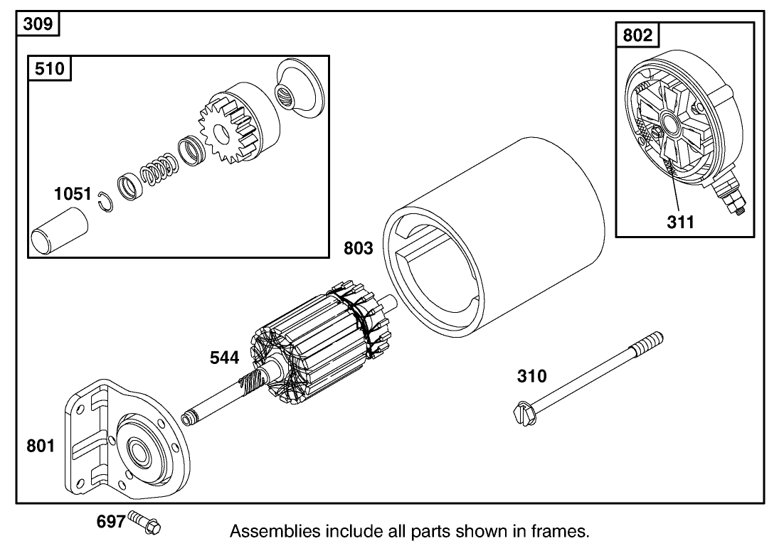 Starter Motor Assembly