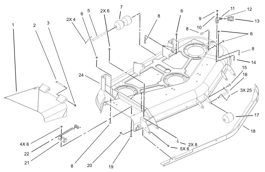 Roller and Baffle Assembly