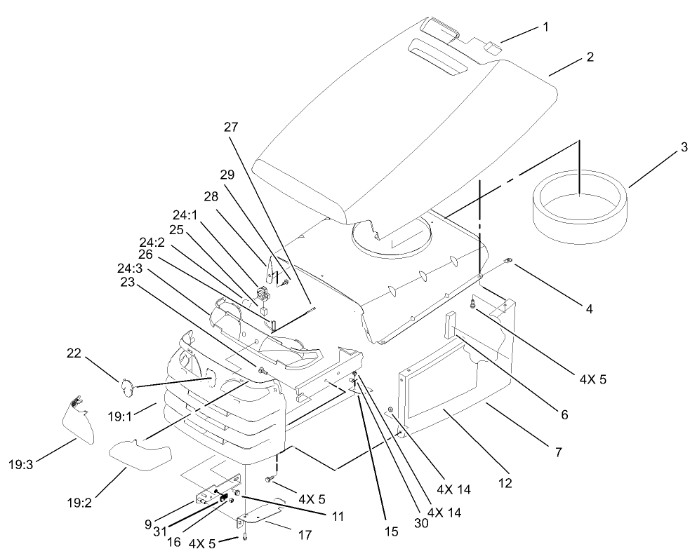 Hood and Grill Assembly