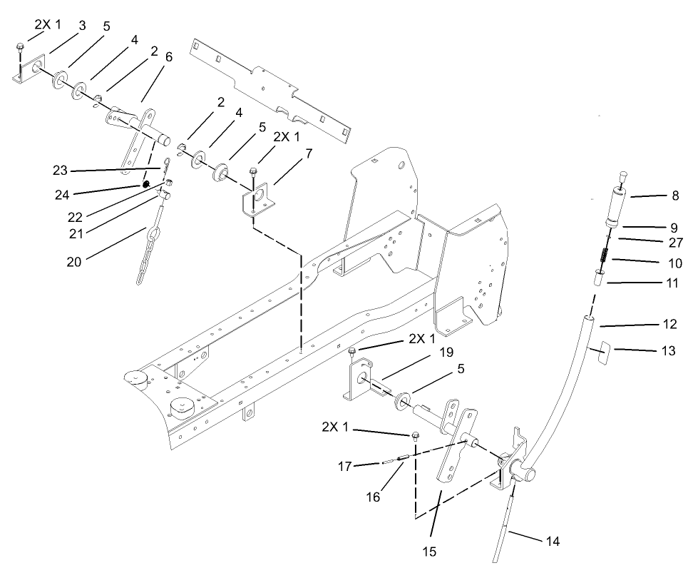 Manual Lift Lever Assembly