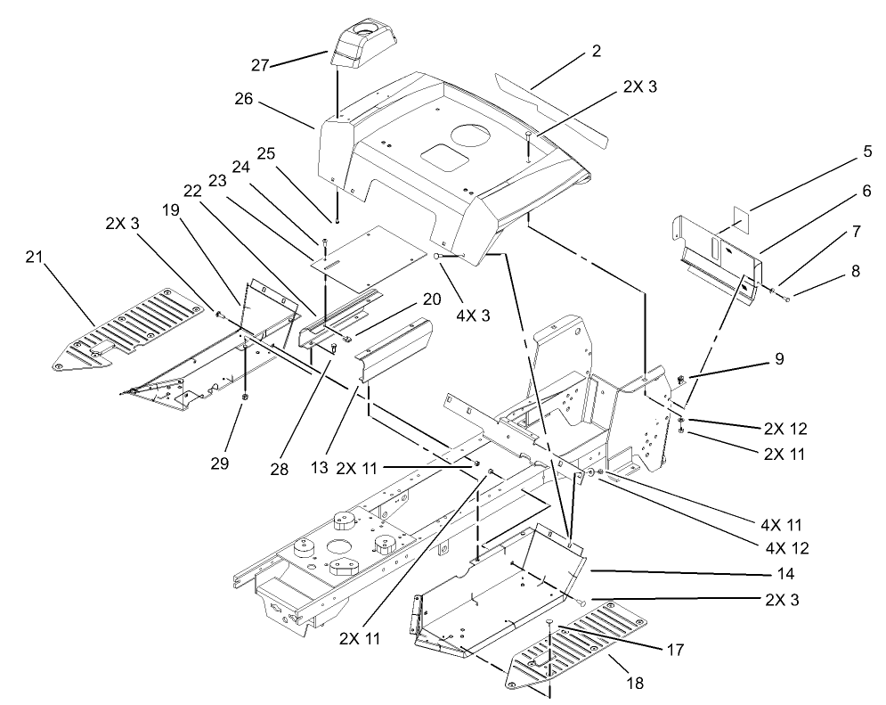 Fender and Footrest Assembly