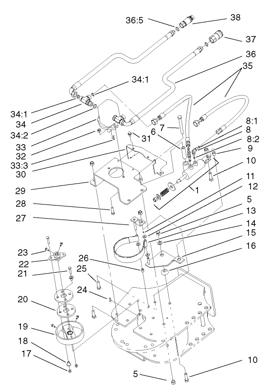 Hydraulic Motor and Brake Assembly