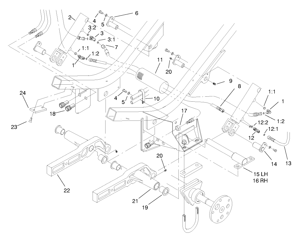 Cylinder and Lift Arm Assembly