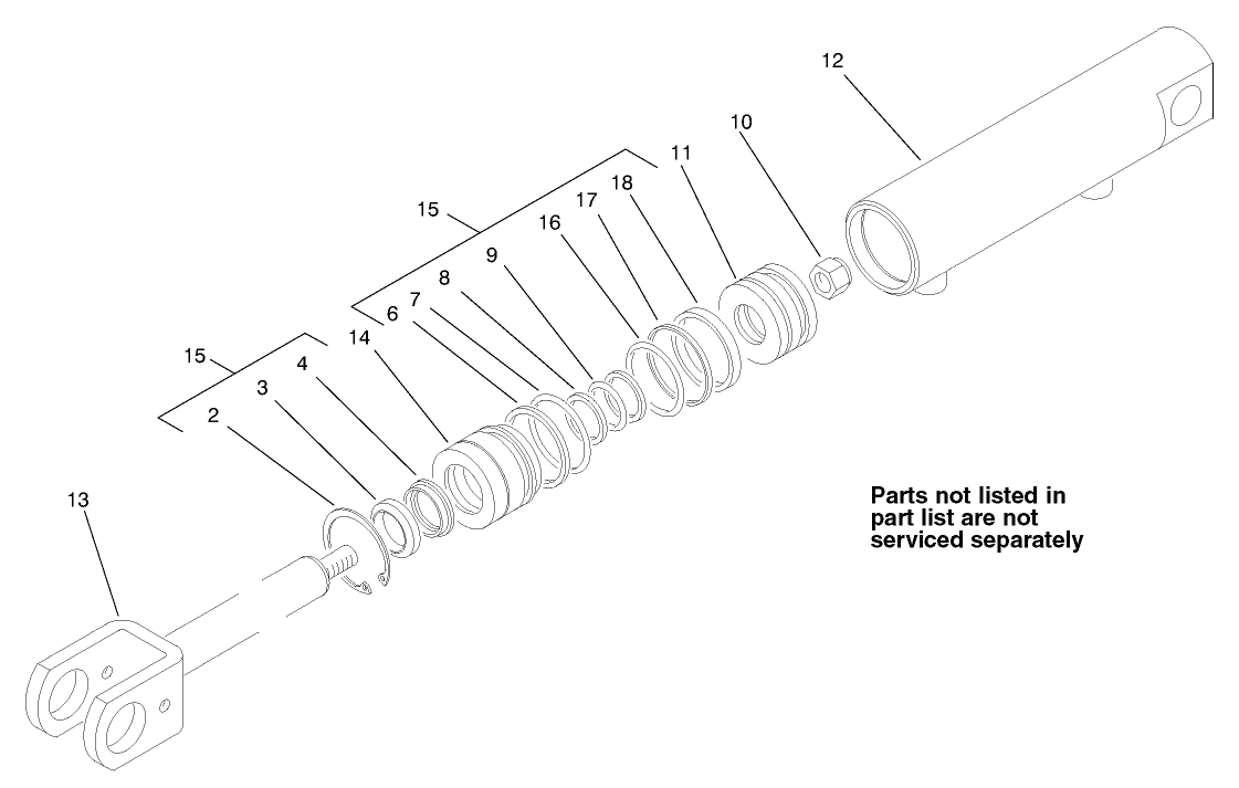 Hydraulic Cylinder Assembly No. 86-5580