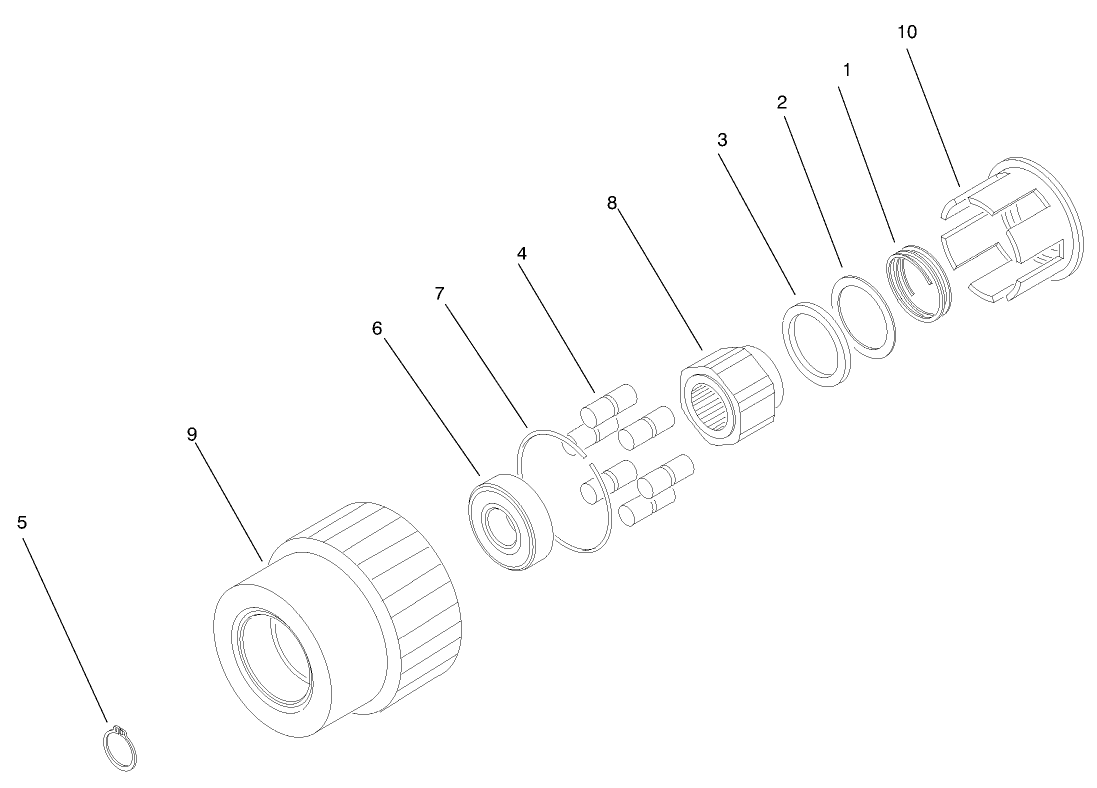 Bi-Directional Clutch Assembly No. 99-7500 (only on: 30455)