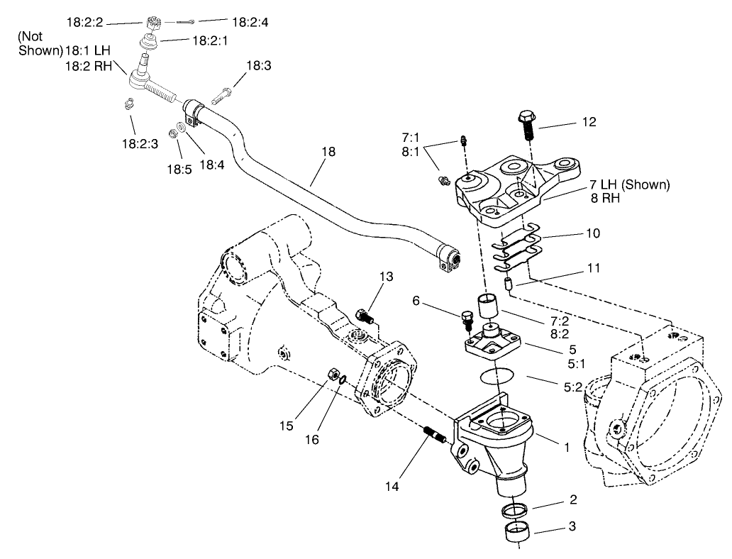 Rear Axle Assembly No. 100-3784 (Continued) Bevel Gear Case Assembly