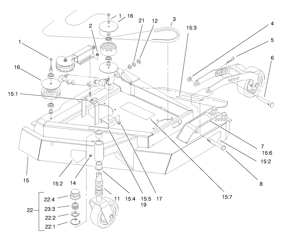 Left Hand Deck Assembly