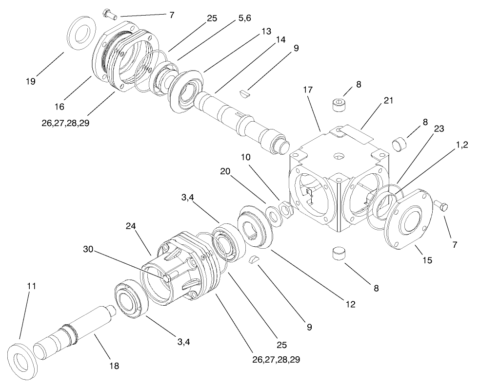 Gearbox Assembly No. 100-2585