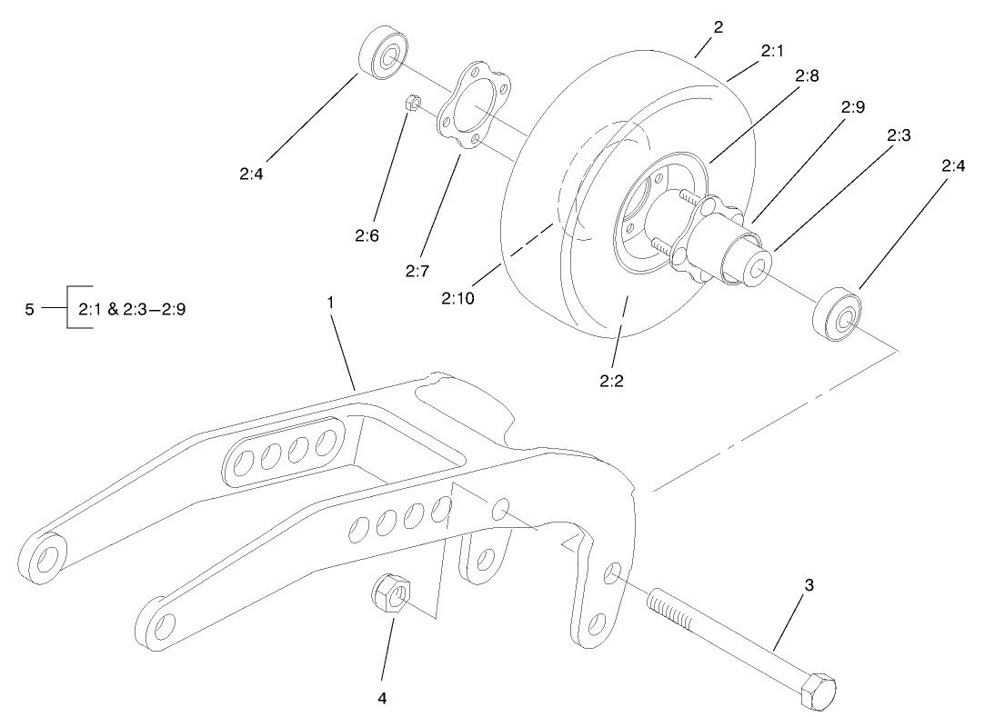 Rear Castor Assembly