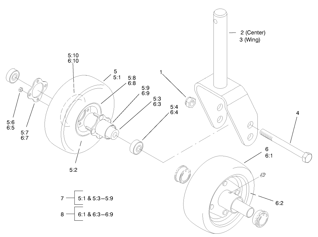 Front Castor Assembly