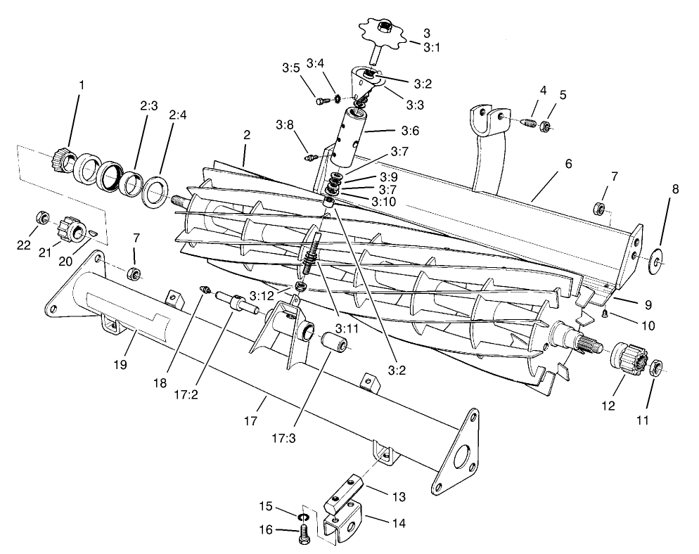 Reel and Bedbar Assembly