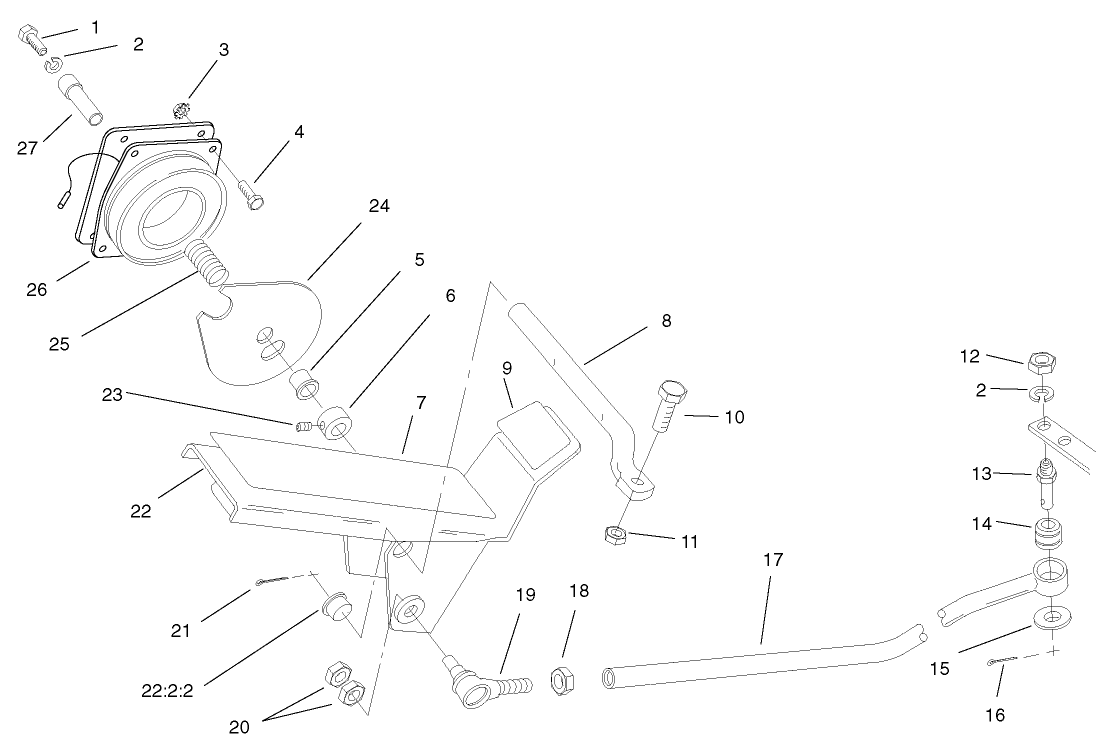 Traction Pedal and Cruise Control Assembly