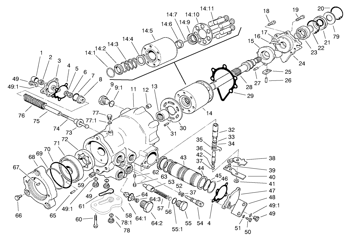 Hydraulic Pump Assembly No. 93-9322