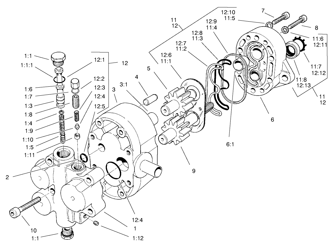 Hydraulic Gear Pump Assembly No. 69-2220