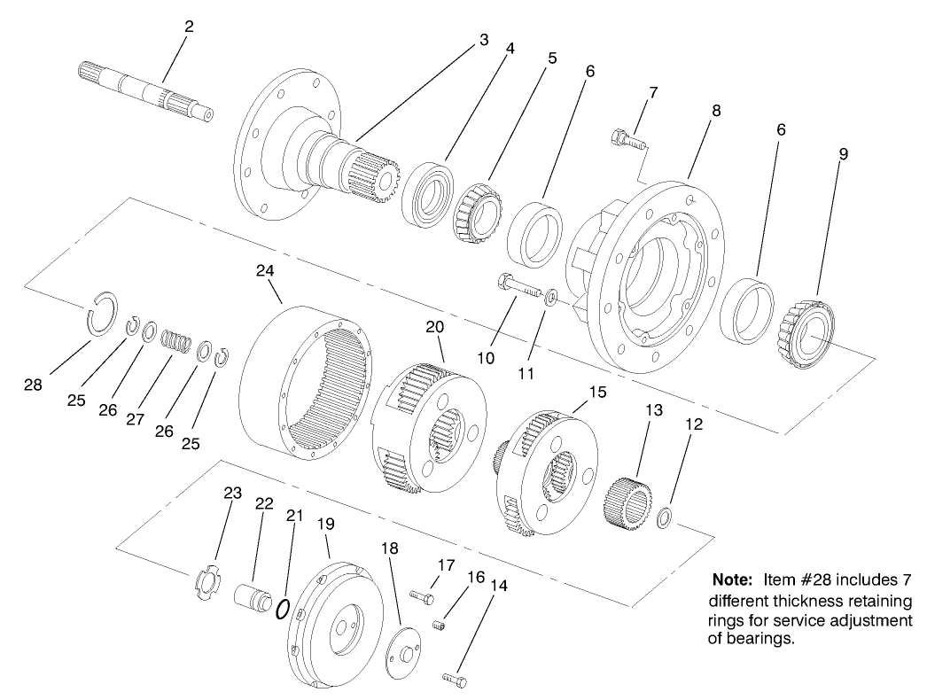 Planetary Gear Drive Assembly No. 69-1730-03