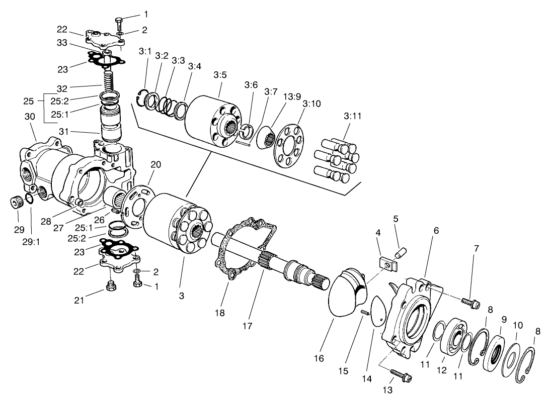 Hydraulic Motor Assembly No. 69-3050