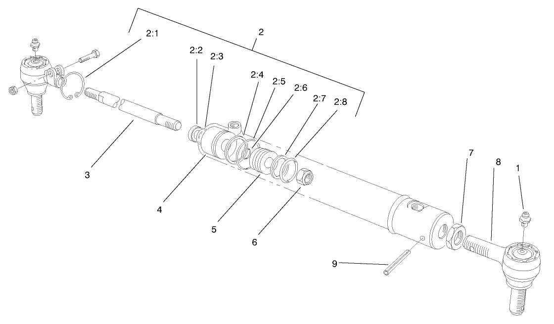 Hydraulic Cylinder Assembly No. 98-0661