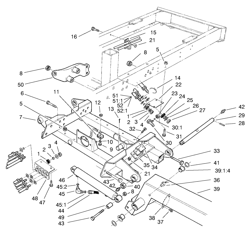 Wing Deck Lift Assembly