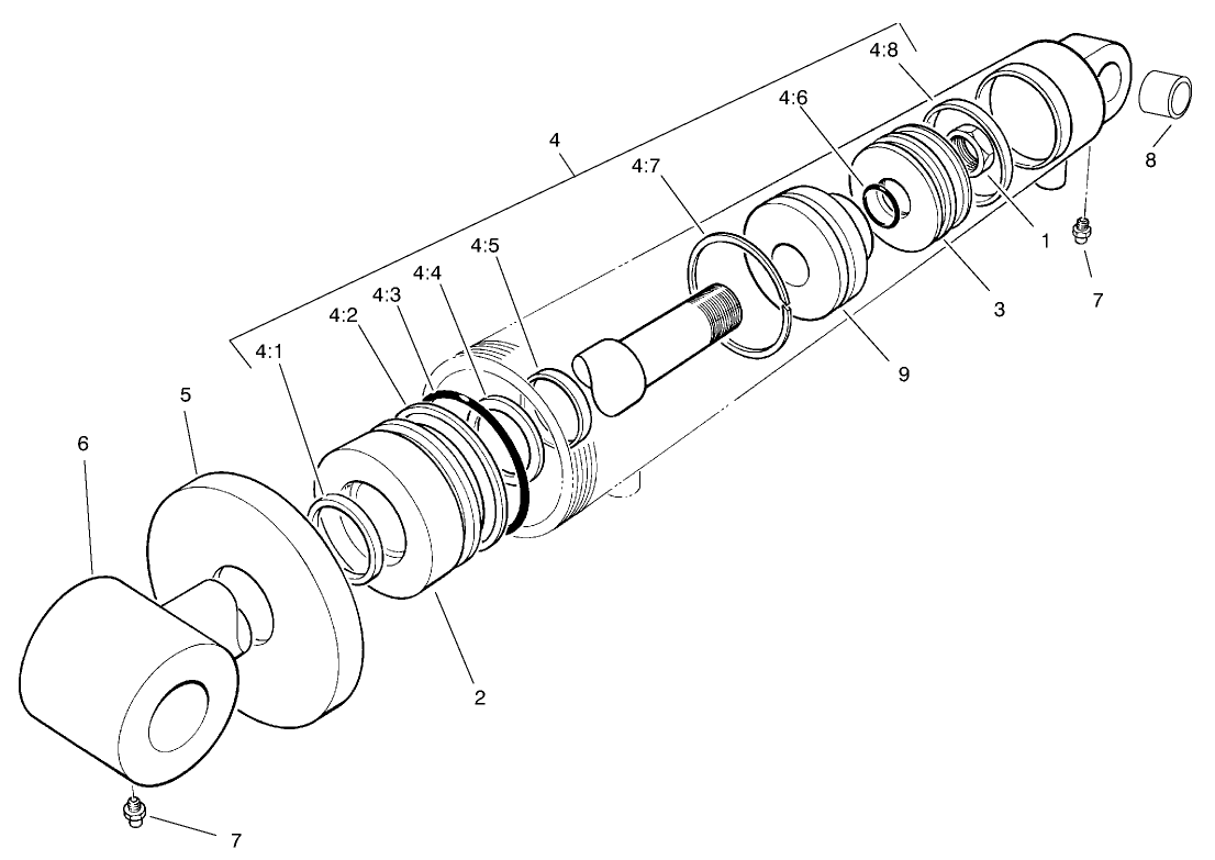 Hydraulic Cylinder Assembly No. 74-2170