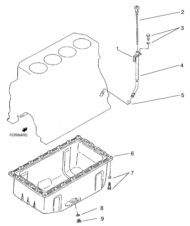 Oil Pan and Oil Level Assembly