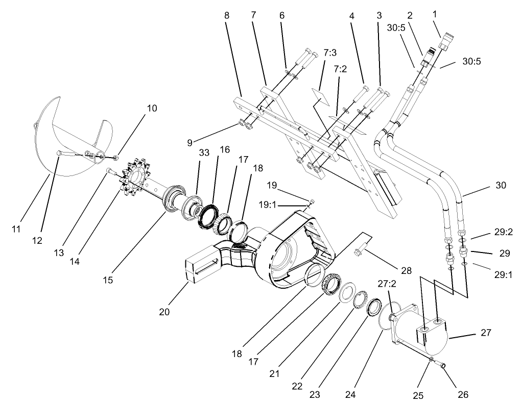 Trencher Head Assembly