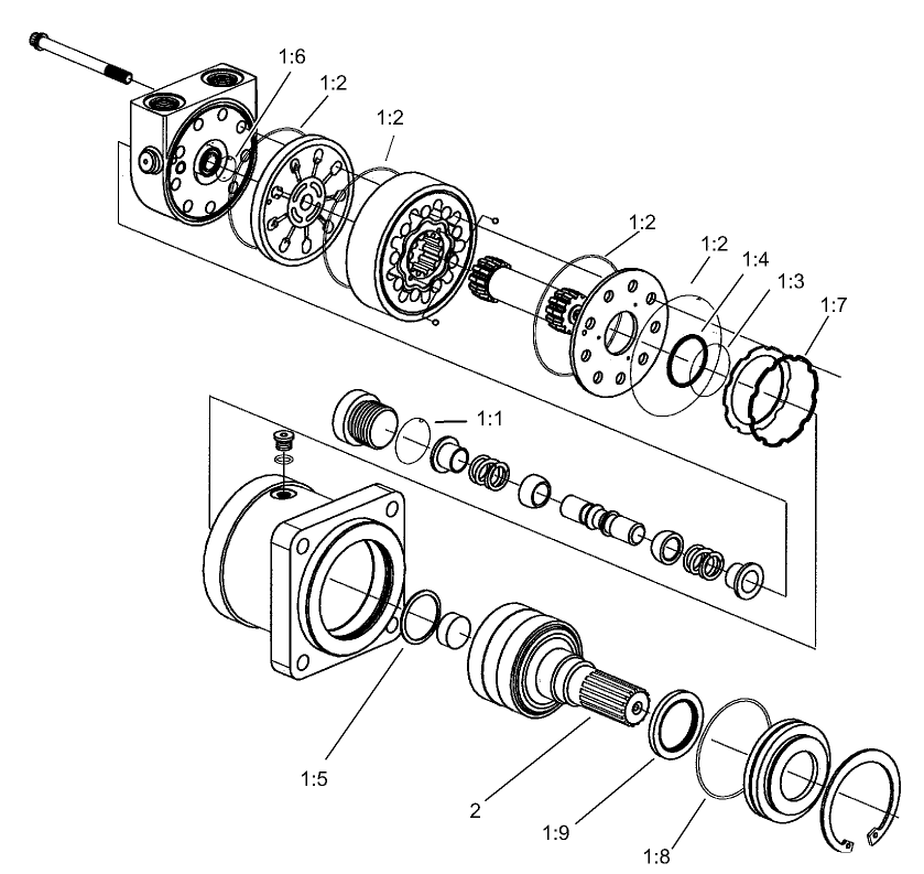 Hydraulic Motor Assembly No. 104-1946