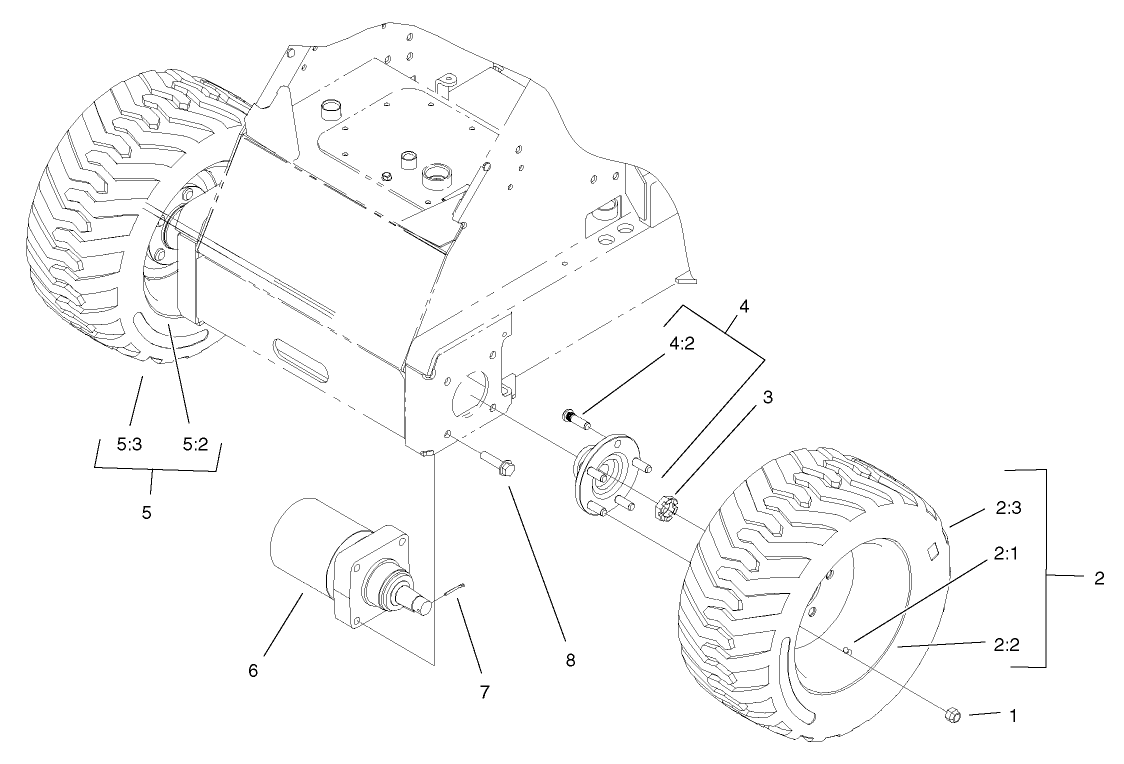 Wheel and Motor Assembly
