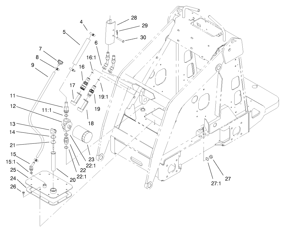 Hydraulic Tank and Filter Assembly
