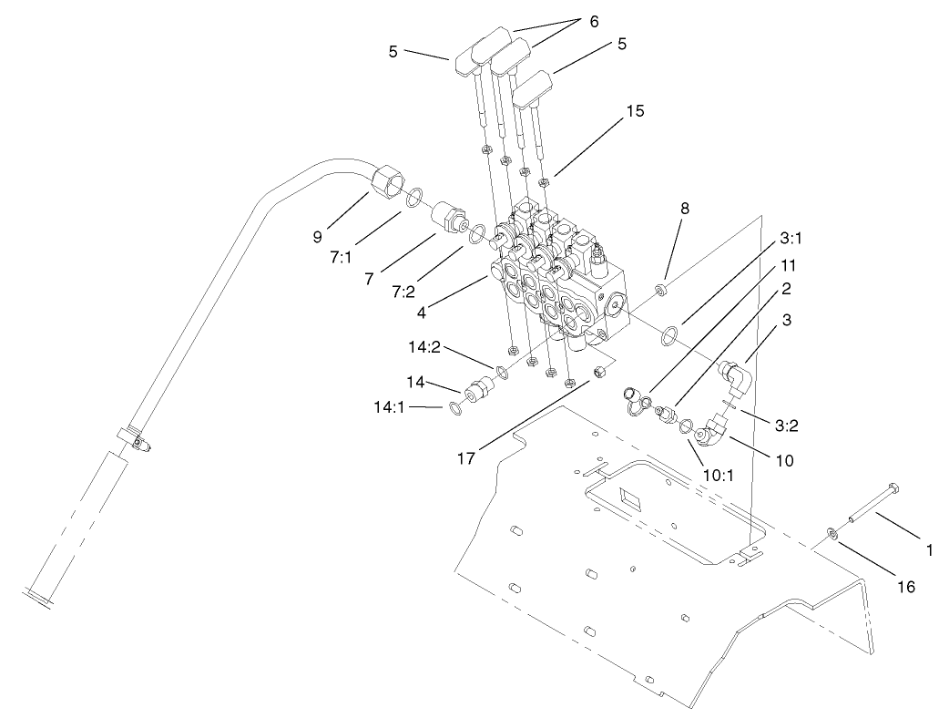4-Spool Valve Assembly