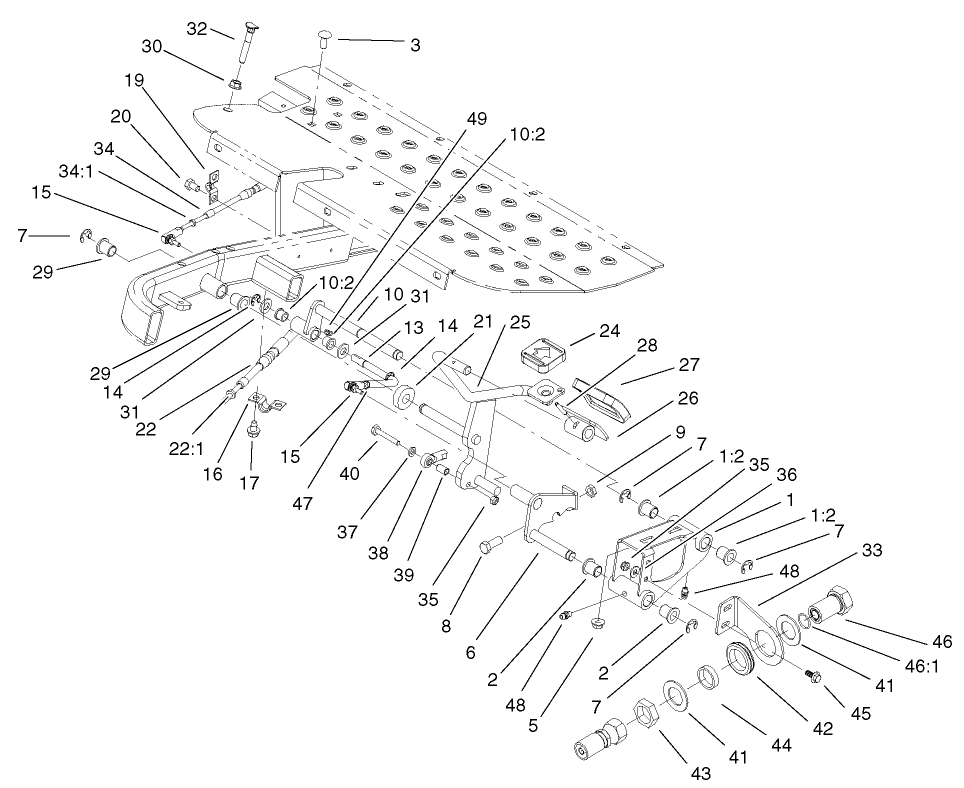 Traction Pedal Assembly
