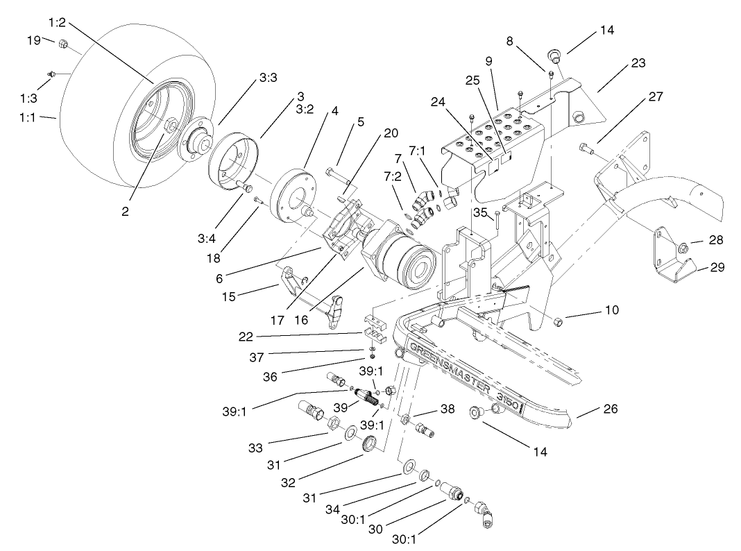 Front Wheel and Brake Assembly