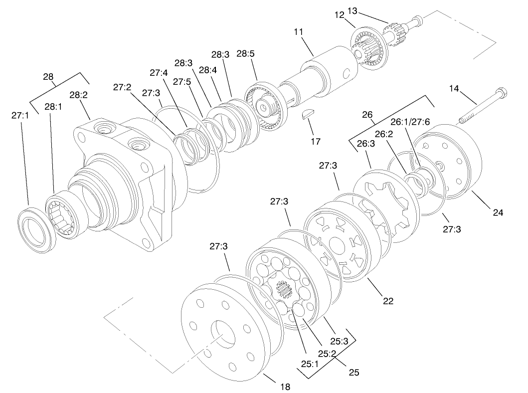 Hydraulic Wheel Motor Assembly No. 92-9199