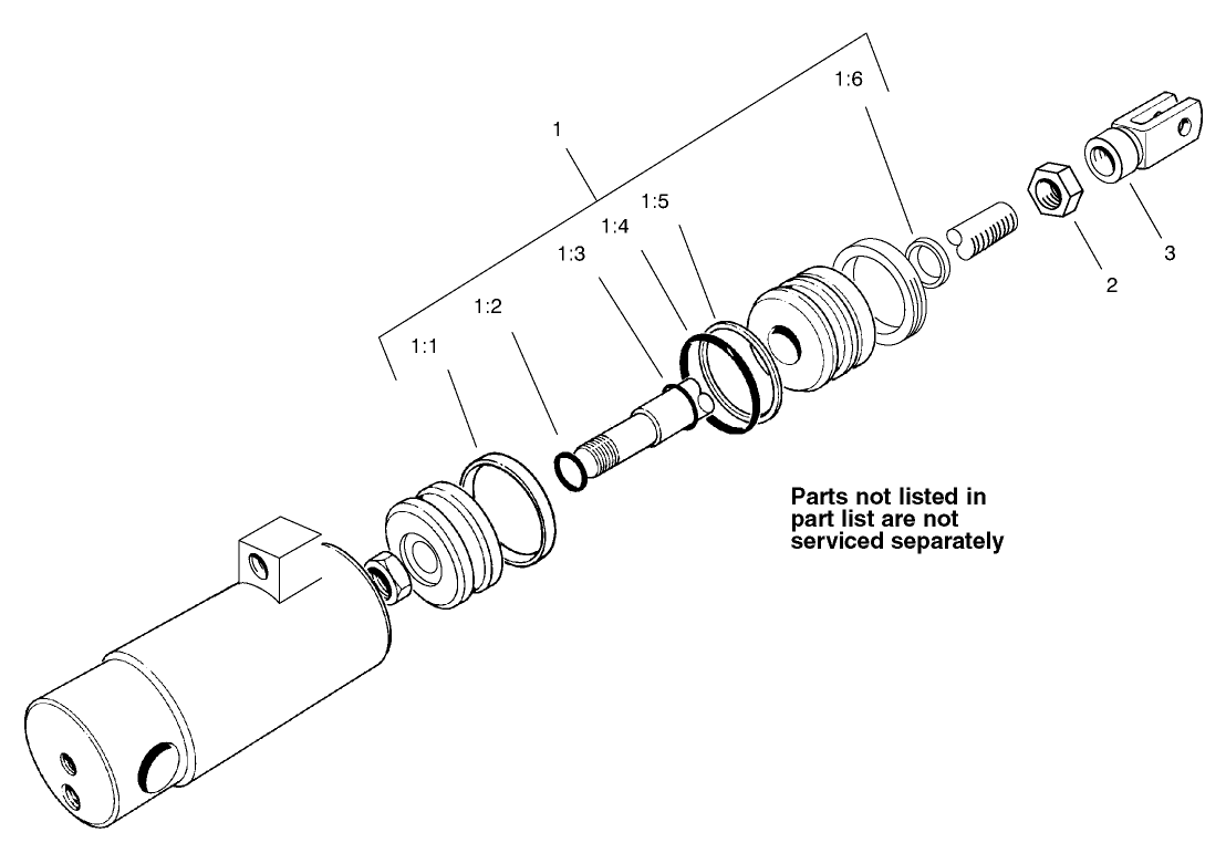 Hydraulic Cylinder Assembly No. 105-3822