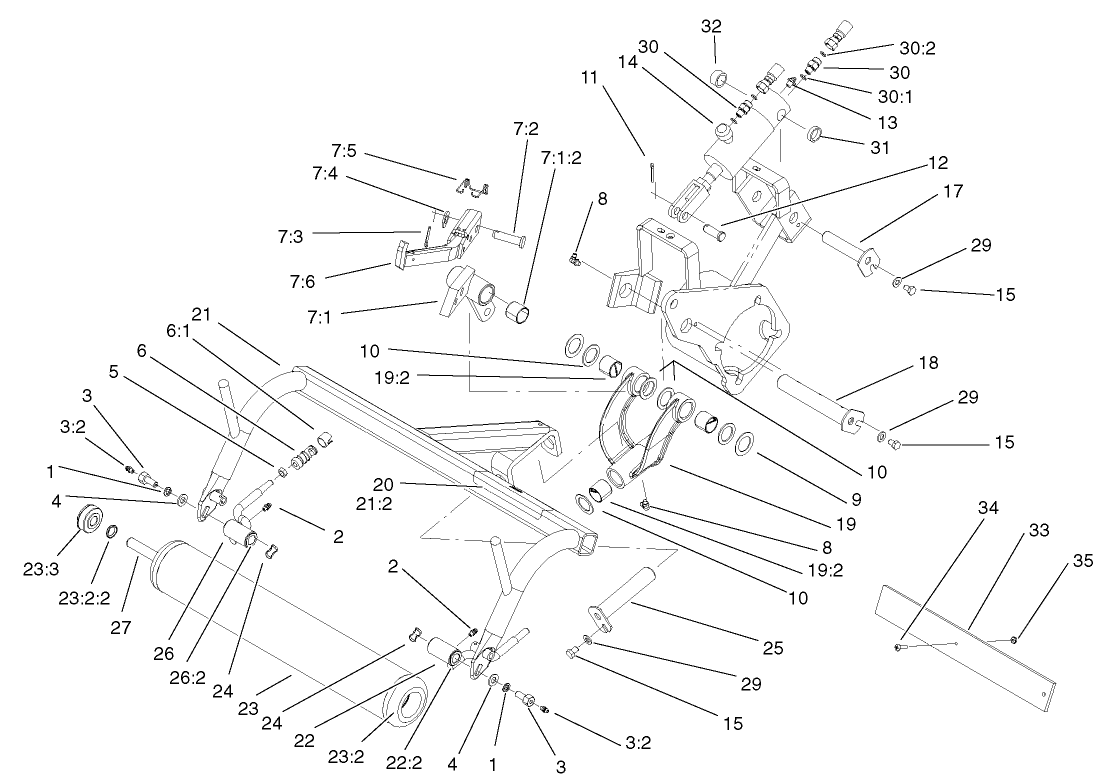 LH Pull Frame Assembly