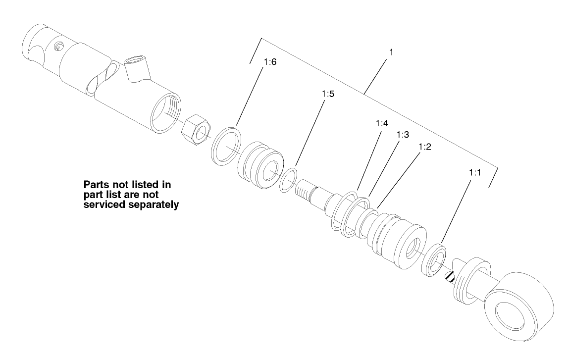 Hydraulic Cylinder Assembly No. 105-3823