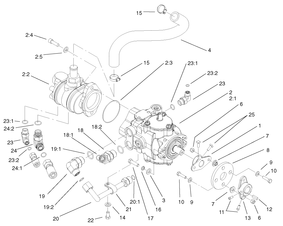 Hydrostat and Gear Pump Drive Assembly