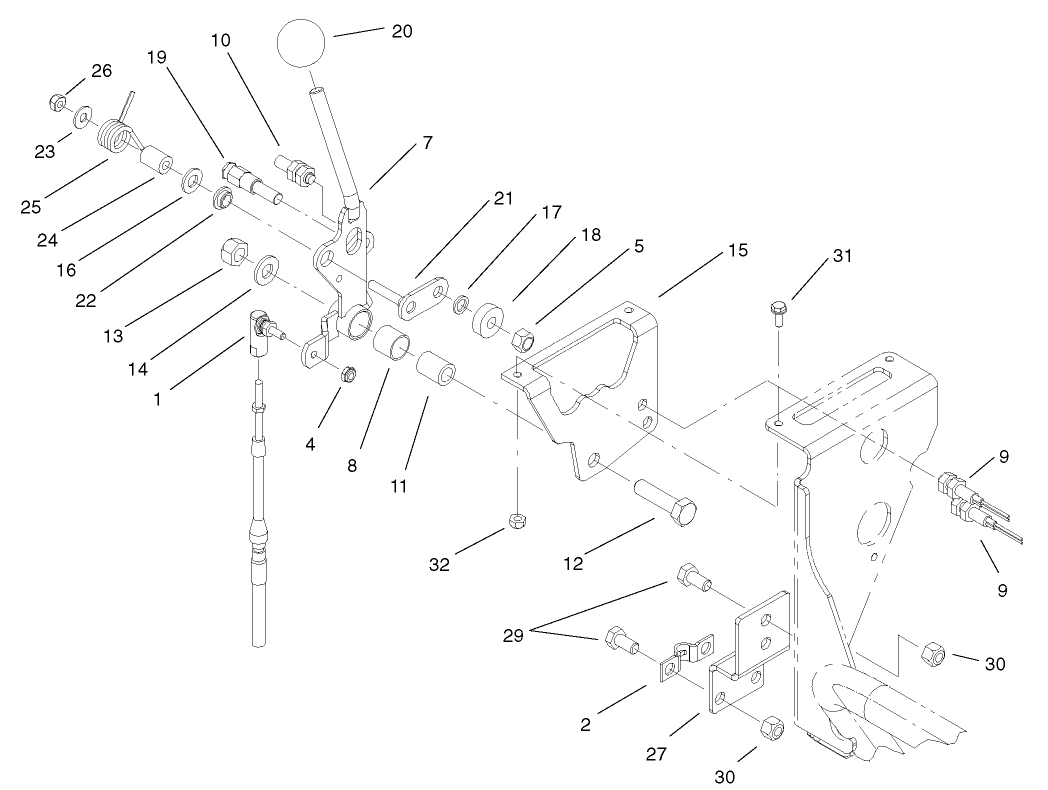 Speed Selector Lever Assembly