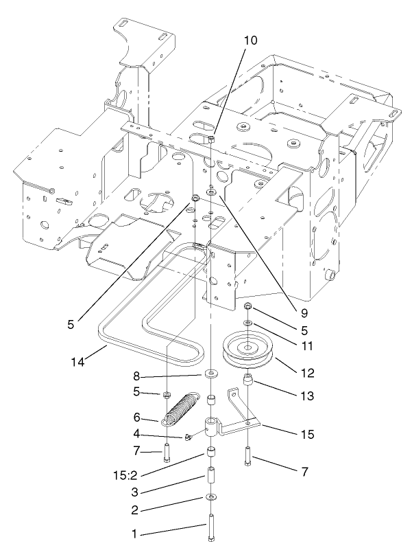 Pump, Idler and Belt Assembly
