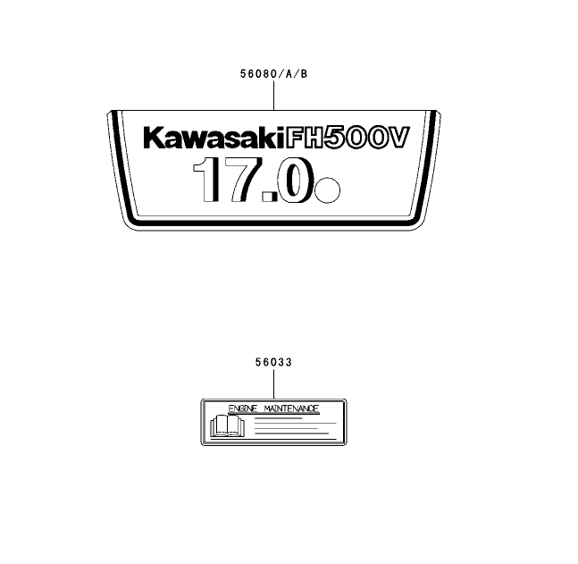Label Assembly Kawasaki FH500V-ES10