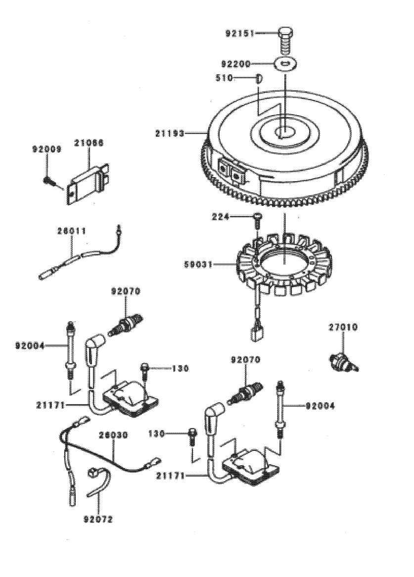 Electric Equipment Assembly Kawasaki FH601V-DS06