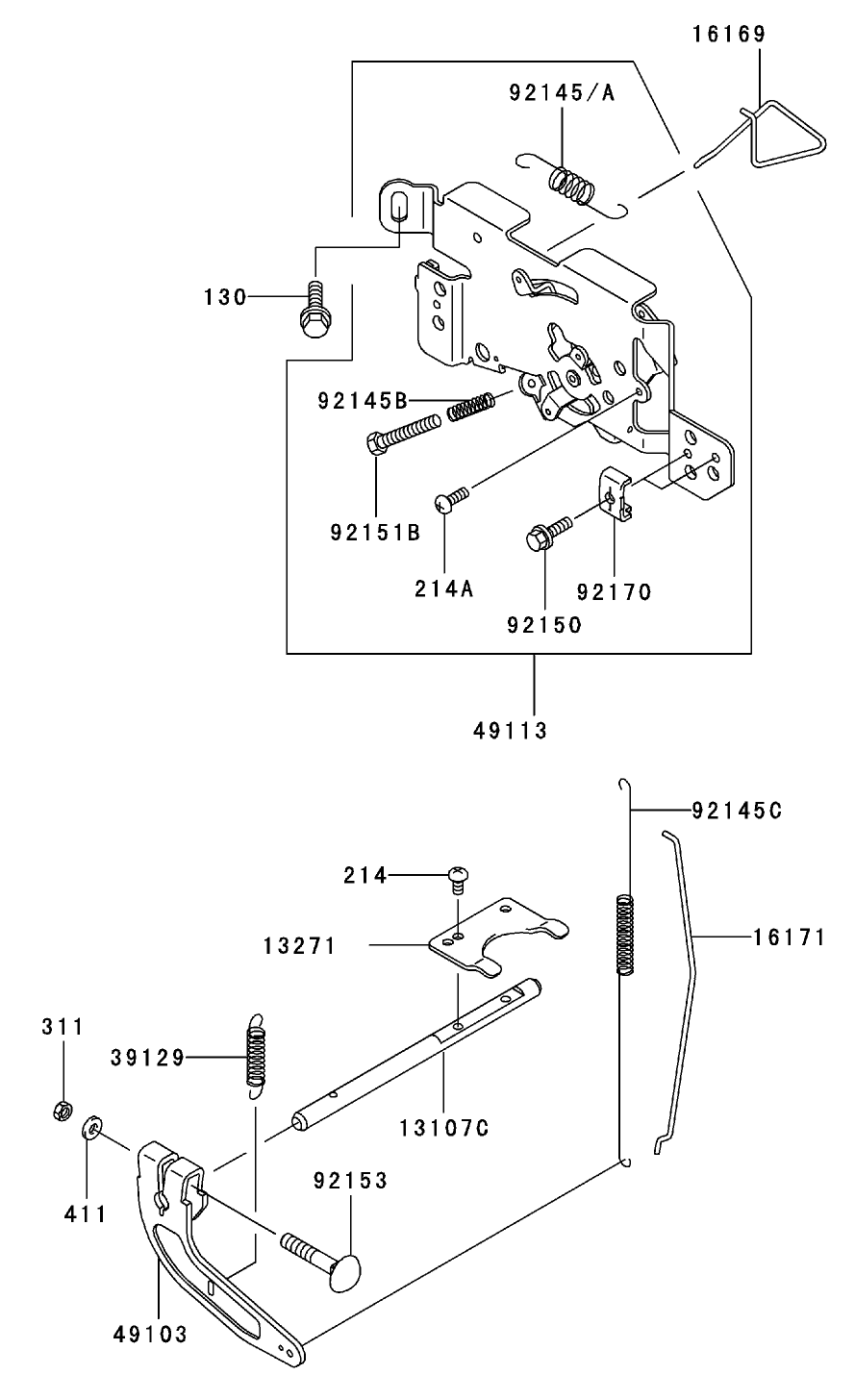Control Equipment Assembly Kawasaki FH601V-DS06