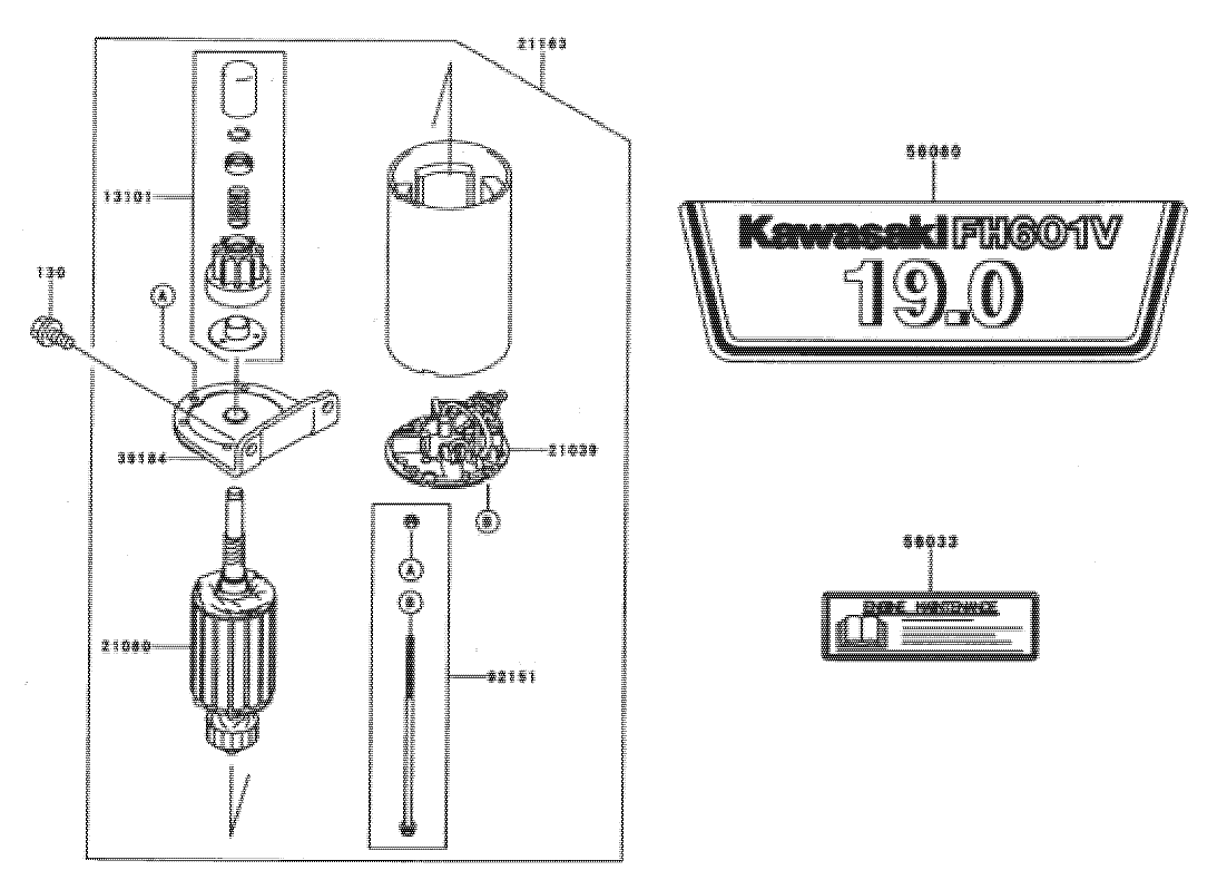 Starter/Decal-Kawasaki FH601V-DS06
