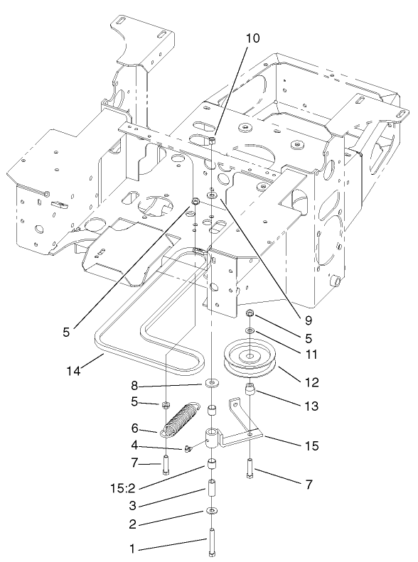 Pump, Idler and Belt Assembly