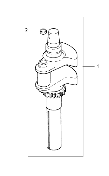 Group 1-Crankshaft Assembly Kohler CV20S-PS65585