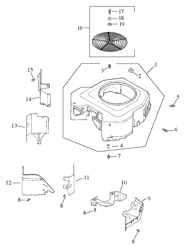 Group 6-Blower Housing Assembly Kohler CV20S-PS65585