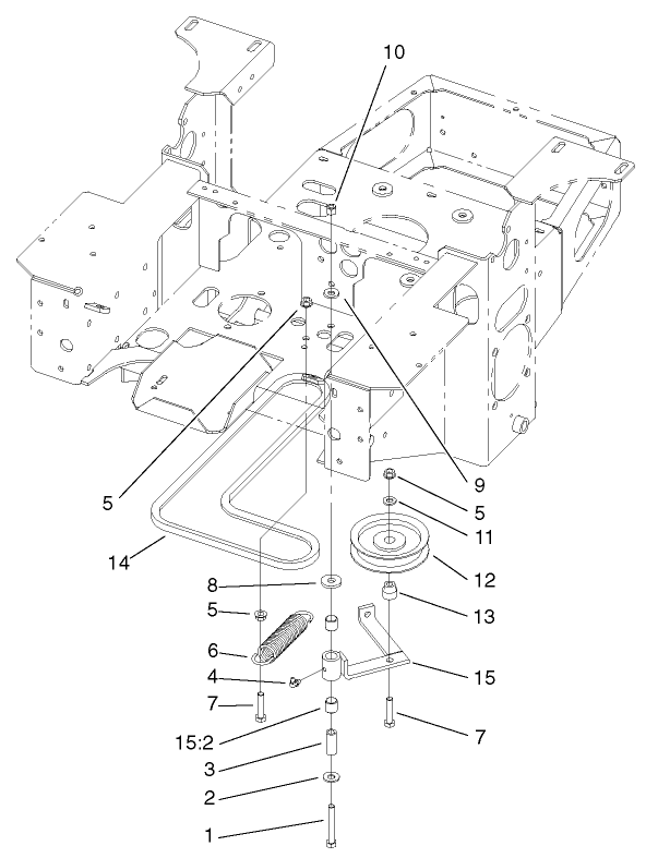Pump, Idler and Belt Assembly