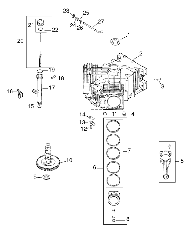 Crankcase Assembly Kohler CV23S PS75560